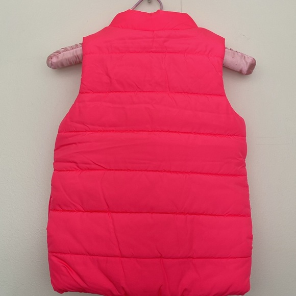 NEW Puma Puffer Quilted Pink Vest Size XS 5-6 Kids Girl - Picture 2 of 9